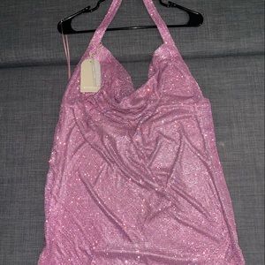 Meshki Meilani low back diamante mini dress brand new, tags on, never worn